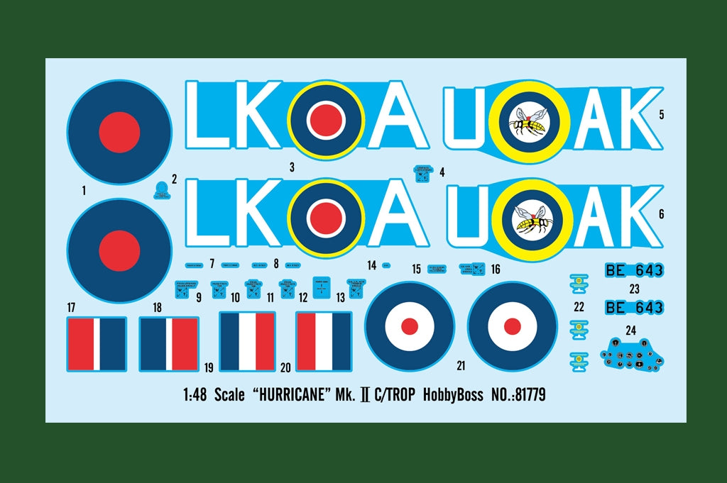 Hobby Boss 81779 Hawker Hurricane Mk.IIc / Trop 1/48 – zdjęcie 3