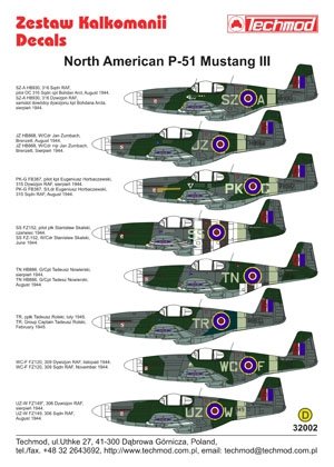 Techmod 32002 - North American P-51 Mustang III 1/32 – zdjęcie 2