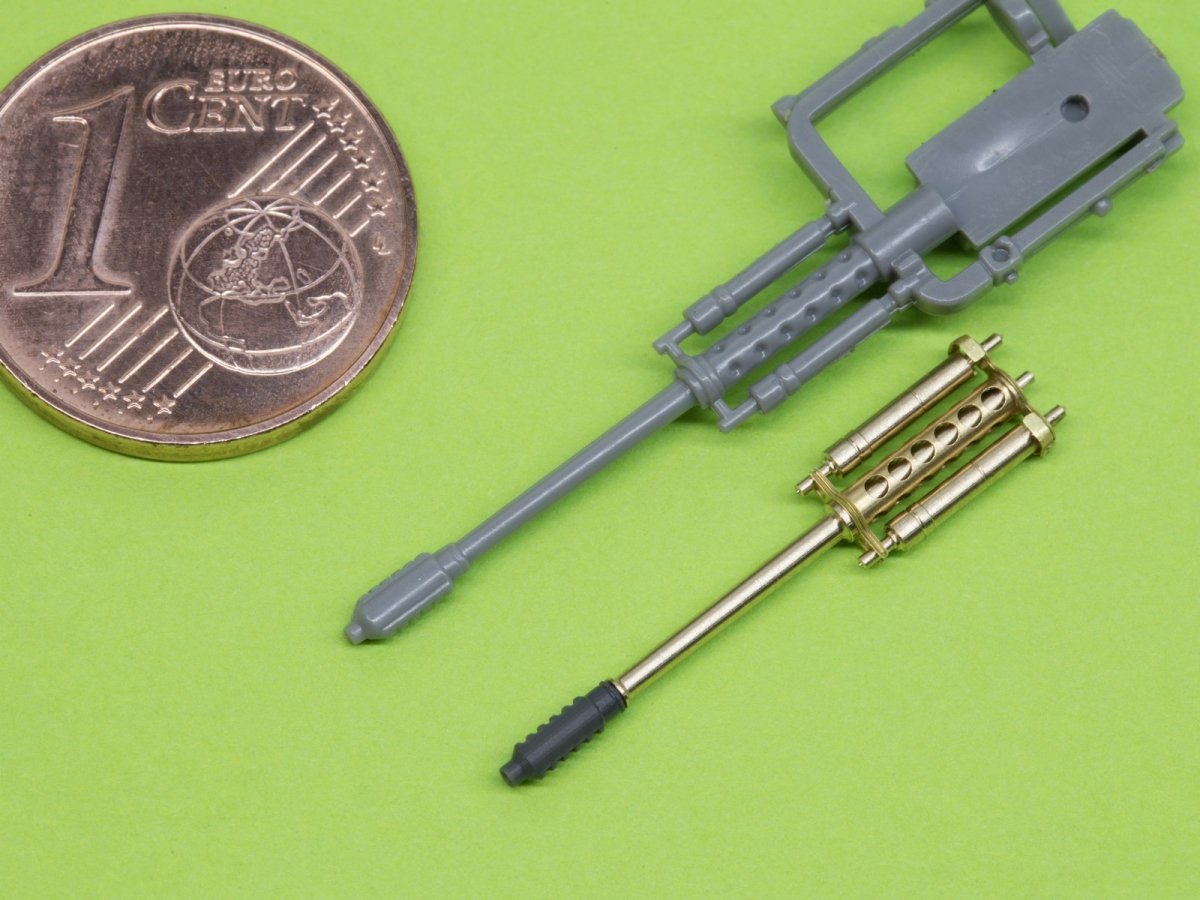 Master AM-48-125 AH-64 Apache - M230 Chain Gun barrel (30mm), Pitot Tubes and tail antenna (resin, PE and turned parts) 1/48 – zdjęcie 5