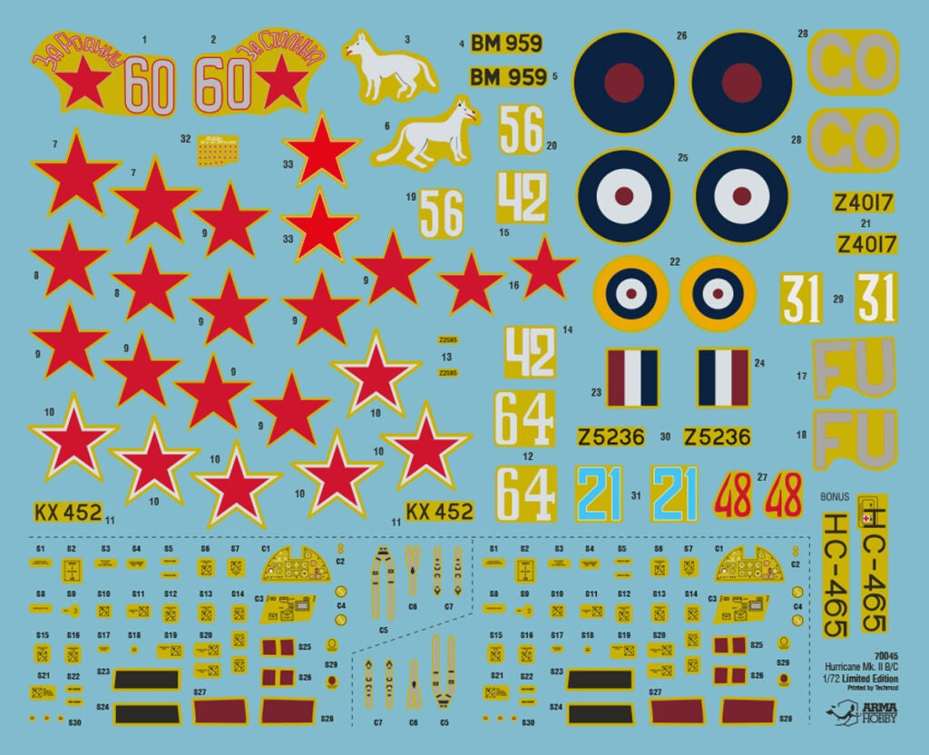 Arma Hobby 70045 Hurricane Mk II A/B/C Eastern Front Deluxe Set 1/72 – image 3