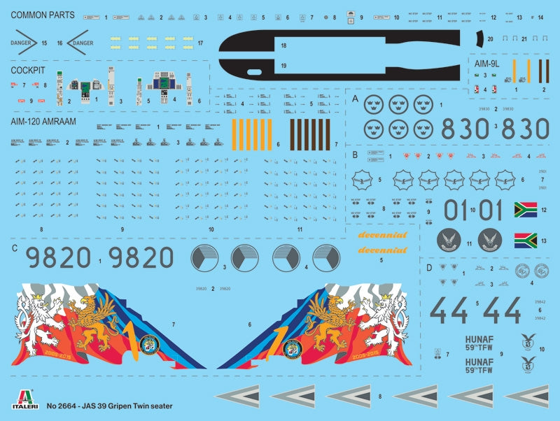 Italeri 2664 JAS-39D GRIPEN TWIN SEATER 1/48 – zdjęcie 3