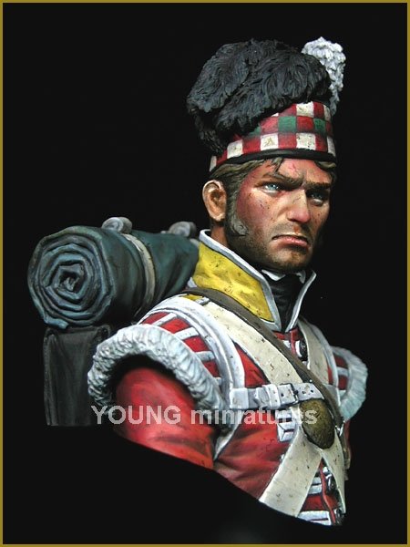 Young Miniatures YH1826 The 92nd Gordon Highlanders Waterloo 1815 1/10 – zdjęcie 3