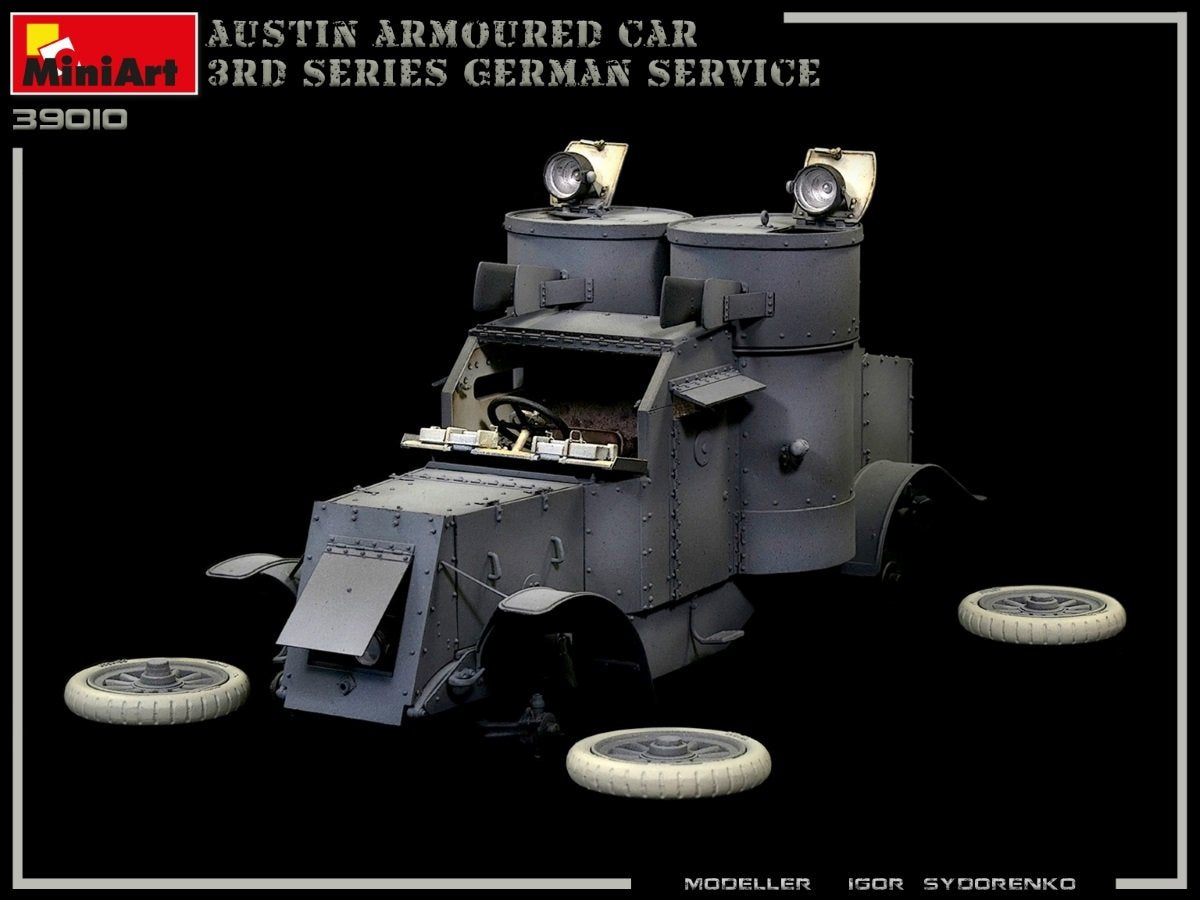 Miniart 39010 AUSTIN ARMORED CAR 3rd SERIES: GERMAN, AUSTRO-HUNGARIAN, FINNISH SERVICE. INTERIOR KIT 1/35 – image 5