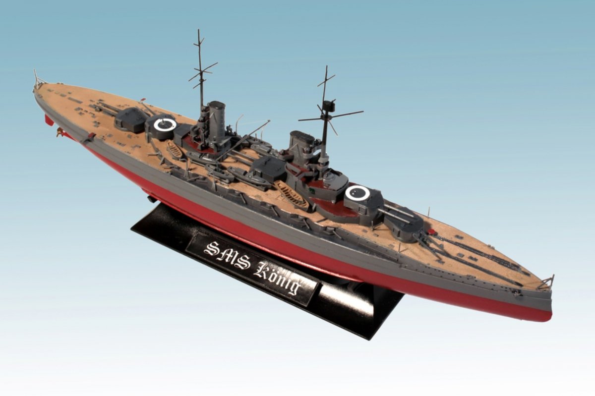 ICM S014 WWI German Battleship König (Full Hull OR Waterline) 1/700 – zdjęcie 6