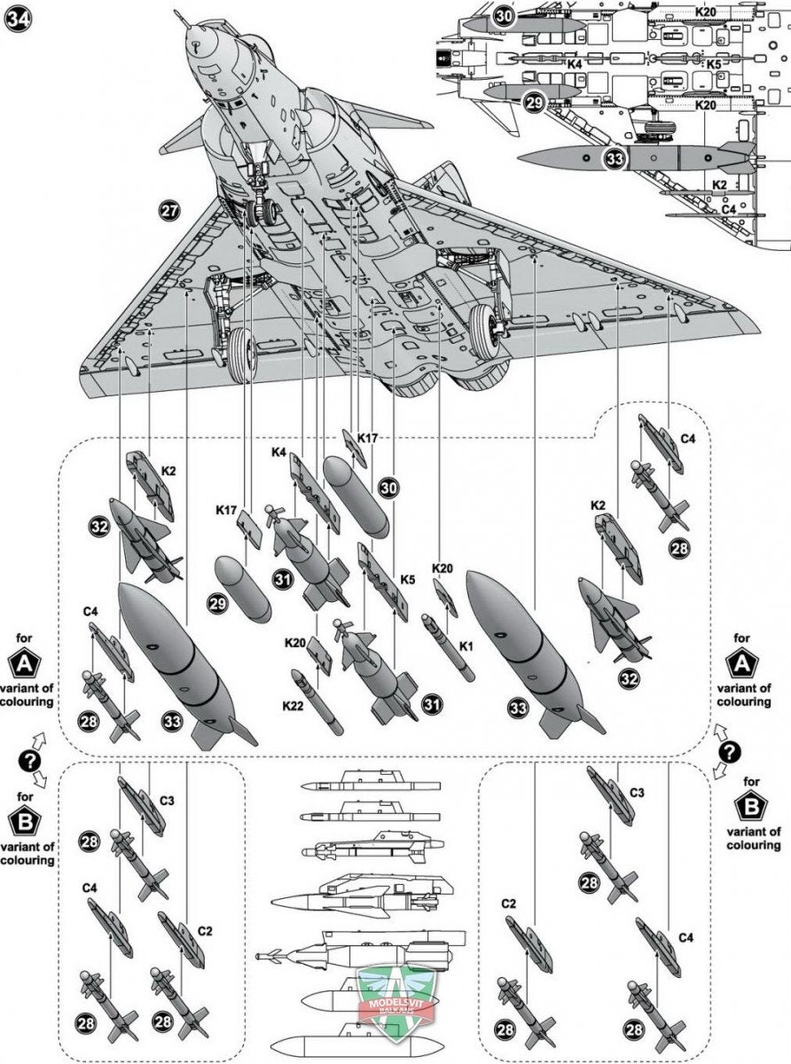 Modelsvit 72053 Mirage 4000 (upgraded version) 1/72 – Bild 4