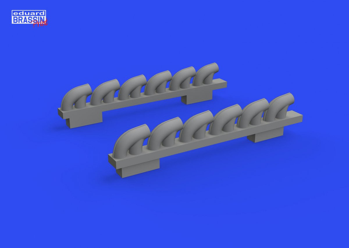 Eduard 672305 P-39Q exhaust stacks PRINT ARMA HOBBY 1/72 – zdjęcie 2