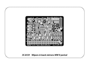 Aber 35A121 Soft cars, trucks wipers &amp;amp; mirrors WWII period 1/35 – zdjęcie 5