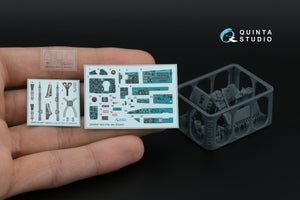 Quinta Studio QD+48581 MiG-21bis late Fishbed-N 3D-Printed &amp;amp; coloured Interior on decal paper (Eduard) (with 3D-printed resin parts) 1/48 – zdjęcie 7