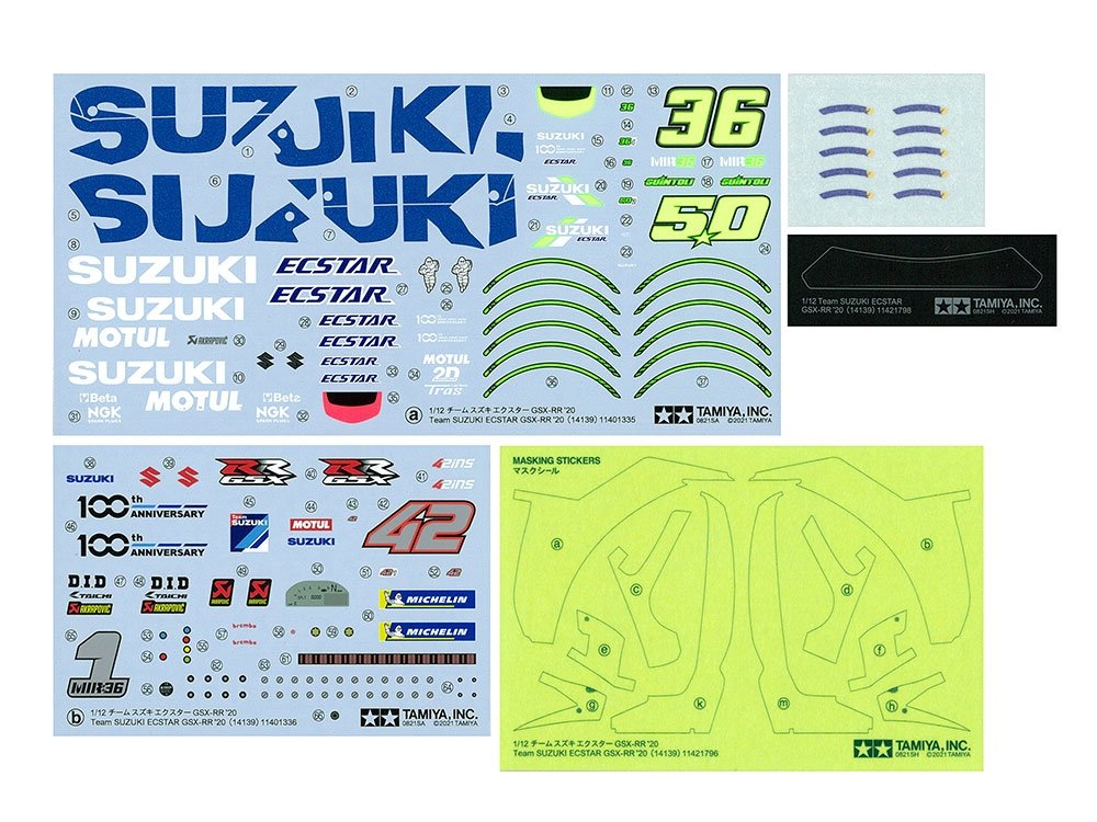 Tamiya 14139 Team Suzuki ECSTAR GSX-RR &amp;#39;20 1/12 – zdjęcie 12