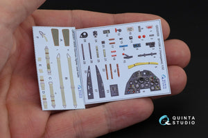 Quinta Studio QD32058 Bf 109K-4 3D-Printed &amp;amp; coloured Interior on decal paper (for Hasegawa kit) 1/32 – immagine 3