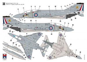 Hobby 2000 72081 F-4K Phantom FG.1 Late Vol.1 ( Fujimi + Cartograf + Maski ) 1/72 – zdjęcie 3