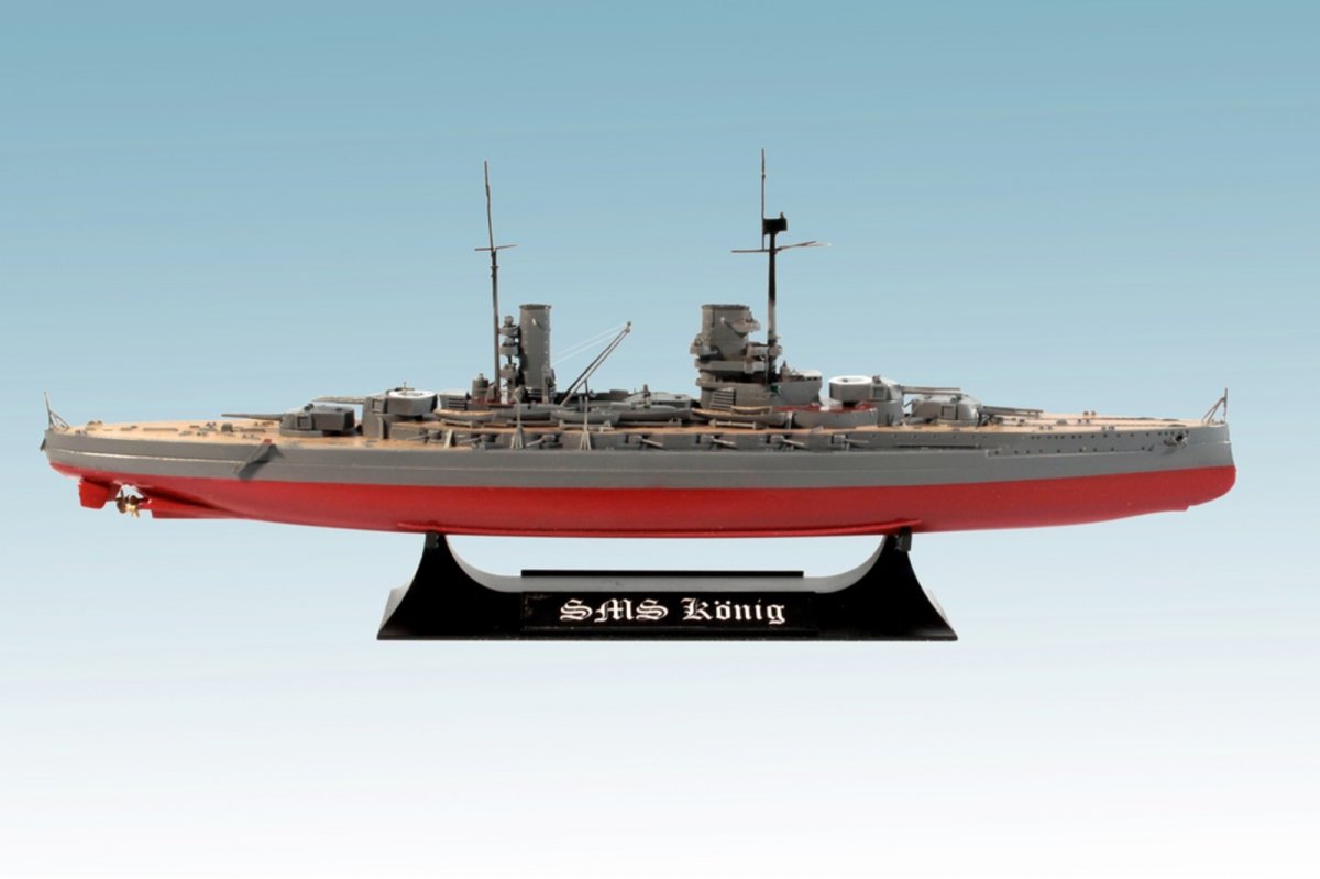 ICM S014 WWI German Battleship König (Full Hull OR Waterline) 1/700 – zdjęcie 3