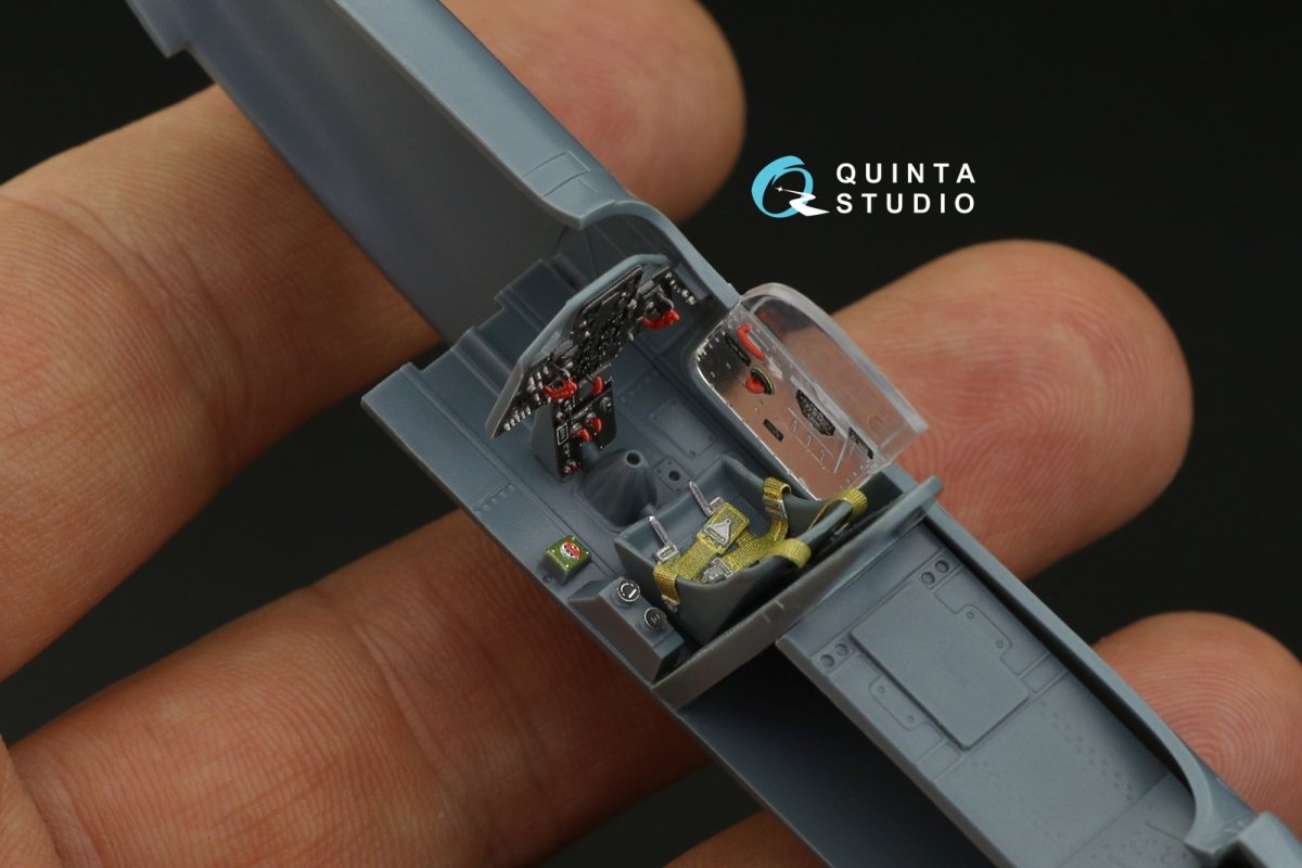 Quinta Studio QD48247 P-39 3D-Printed &amp;amp; coloured Interior on decal paper ( Eduard ) 1/48 – immagine 8