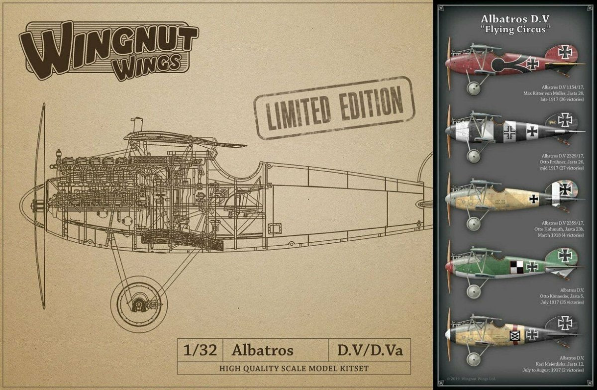 Wingnut Wings 32905 Albatros D.V "Flying Circus” 1/32