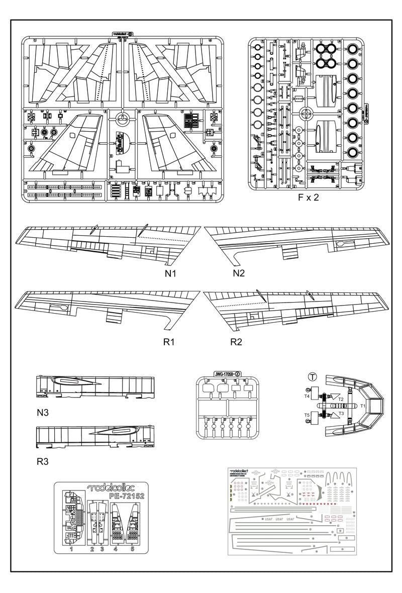 Modelcollect UA72210 B-52G Early Type 1967-1972 in Linebacker II Vietnam war 1/72 – image 12
