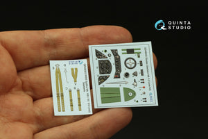 Quinta Studio QD48402 Gloster Gladiator MKII 3D-Printed &amp;amp; coloured Interior on decal paper (I Love Kit) 1/48 – zdjęcie 5