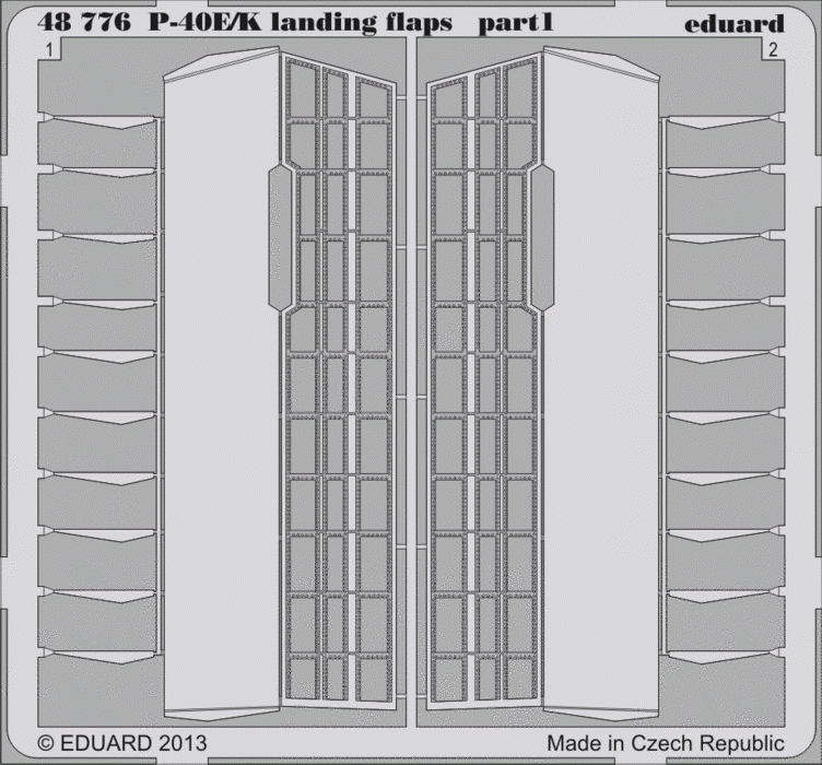 Eduard 48776 P-40E/ K landing flaps 1/48 Italeri – image 2