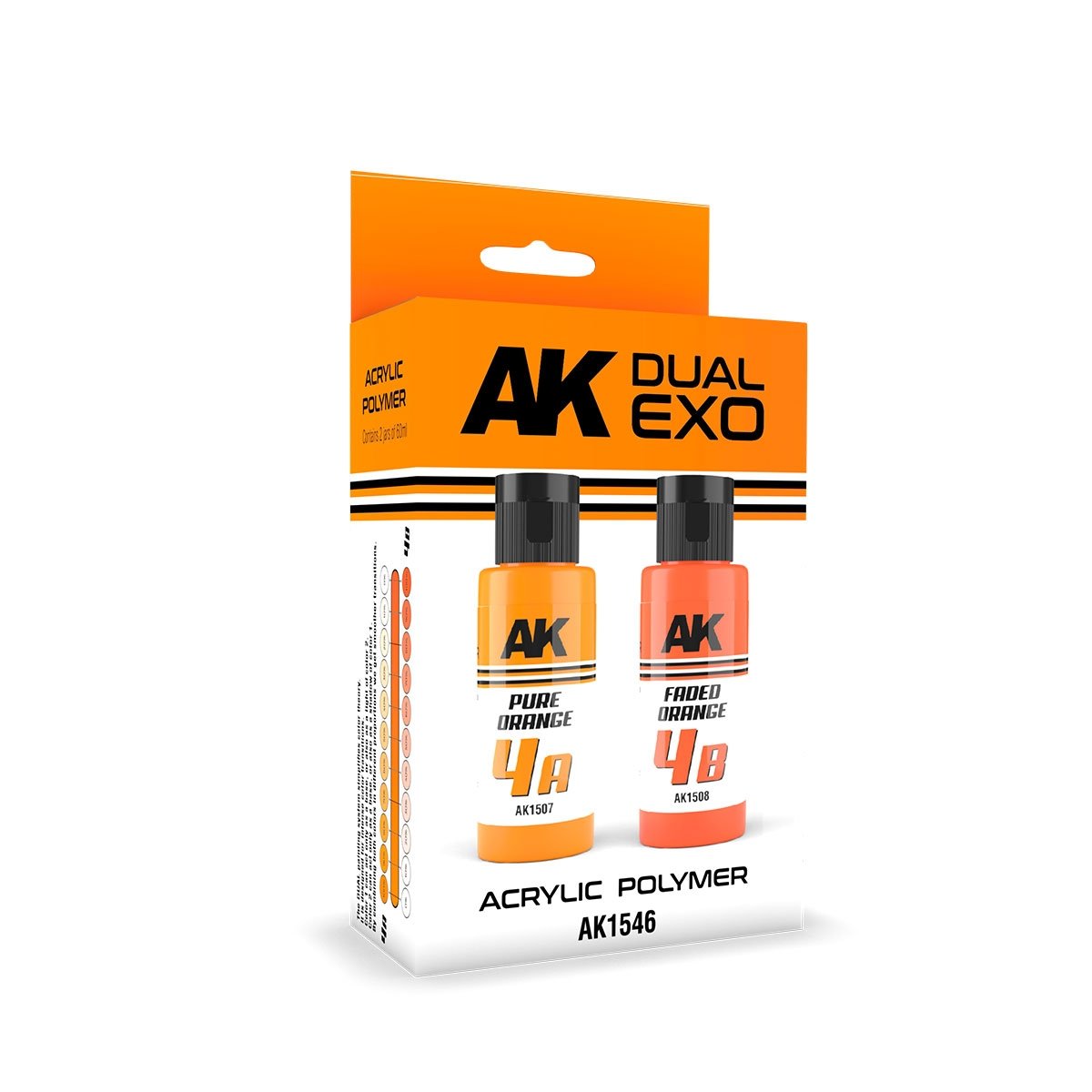 AK Interactive AK1546 DUAL EXO SET 4 – 4A PURE ORANGE &amp;amp; 4B FADED ORANGE