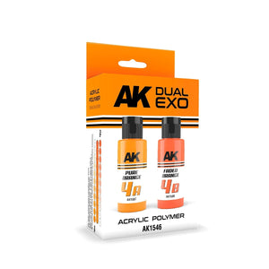 AK Interactive AK1546 DUAL EXO SET 4 – 4A PURE ORANGE &amp;amp; 4B FADED ORANGE