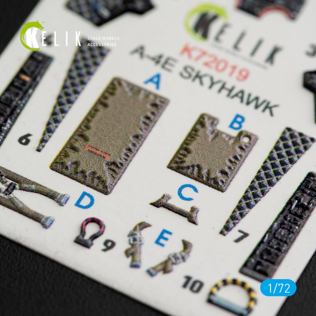 KELIK K72019 A-4E &amp;quot;SKYHAWK&amp;quot; INTERIOR 3D DECALS FOR FUJIMI/HOBBY 2000 KIT 1/72 – zdjęcie 4