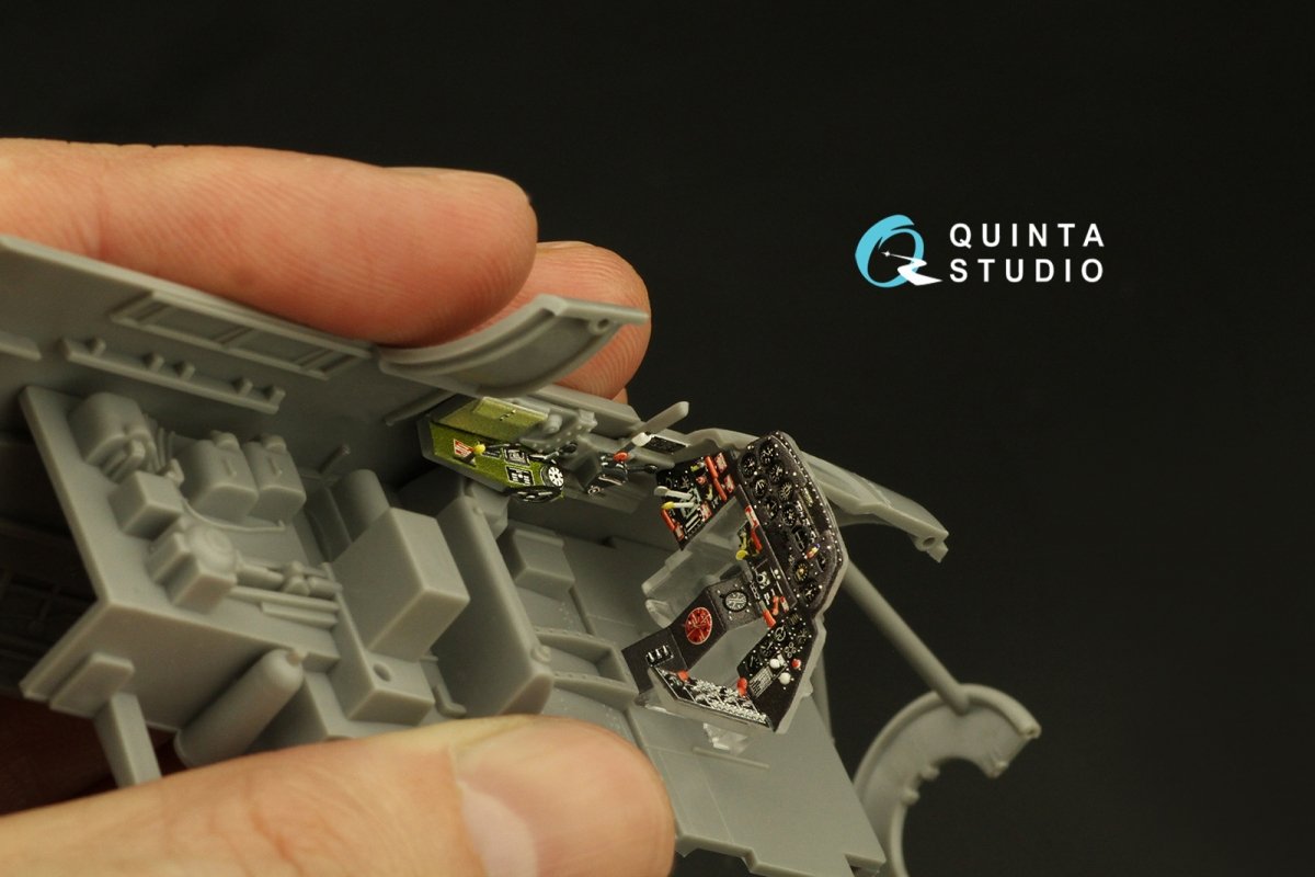 Quinta Studio QD48385 TBM-3 Avenger 3D-Printed &amp;amp; colored Interior on decal paper (Accurate miniatures/Academy) 1/48 – image 9
