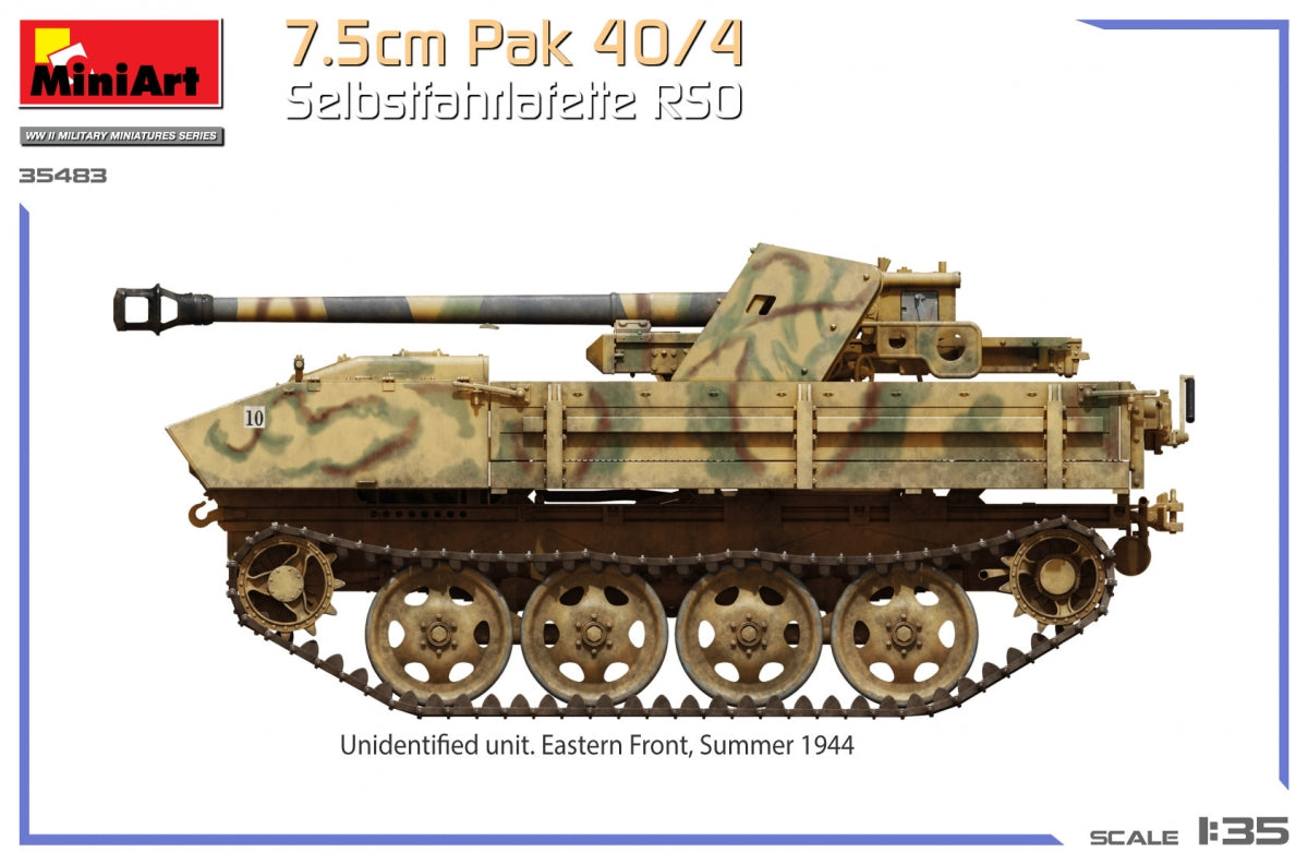 MiniArt 35483 7.5cm Pak 40/4. Selbstfahrlafette RSO 1/35 – zdjęcie 15