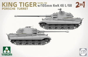 Takom 2178 Sd.Kfz.182 King Tiger Porsche Turret With 105mm KwK 46L/68 - 2 In 1 1/35 – image 3