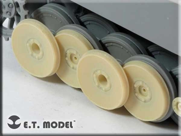 ET Model ER35-032 Demeged Road Wheels for Tiger I Early Version For DRAGON 1/35