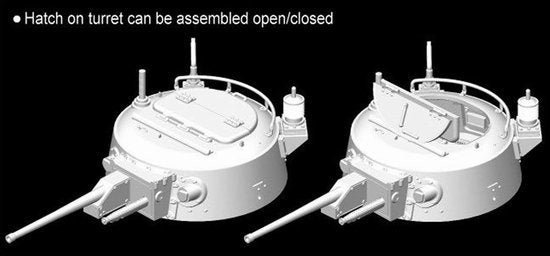 Dragon 7435 Japanese Type 2 (Ka-Mi) Amphibious Tank 1/72 – zdjęcie 4