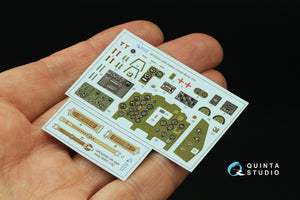 Quinta Studio QD32240 Mitsubishi J2M3 Raiden 3D-Printed &amp;amp; colored Interior on decal paper (Zoukei Mura) 1/32 – image 3