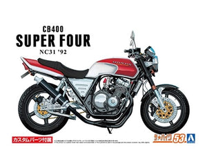 Aoshima 06479 ONDA NC31 CB400 SUPER FOUR &amp;#39;92 with CUSTOM PARTS 1/12