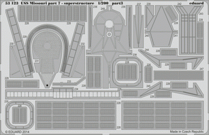 Eduard 53123 USS Missouri part 7 - superstructure TRUMPETER 1/200 – zdjęcie 3