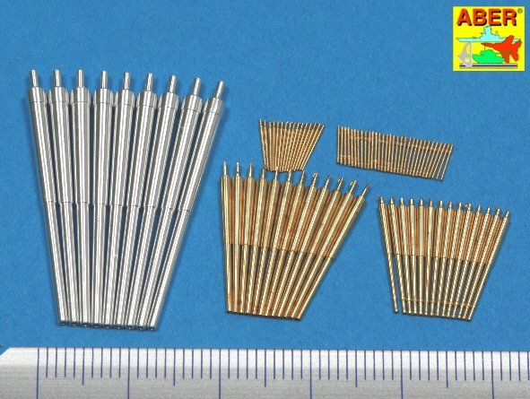 Aber 350L-53 Set of barrels 280mm x 9, 150mm x 12, 105mm x 14, 37mm x 16, 20mm x 32 for German Battleship Scharnhorst (1943) 1/350 – image 2