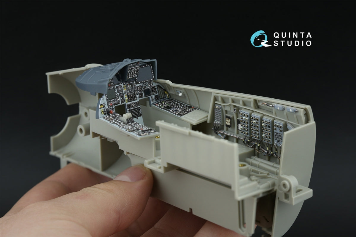 Quinta Studio QD+32252 F-15C PAD-upgraded 3D-Printed &amp;amp; colored Interior on decal paper (Tamiya) (with 3D-printed resin parts) 1/32 – image 8