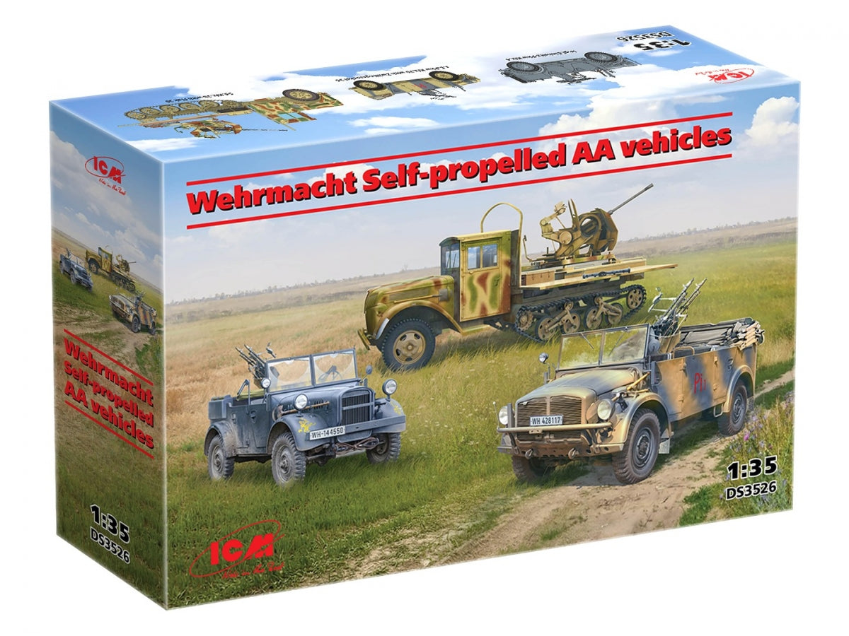 ICM DS3526 Wehrmacht Self-propelled AA vehicles 1/35