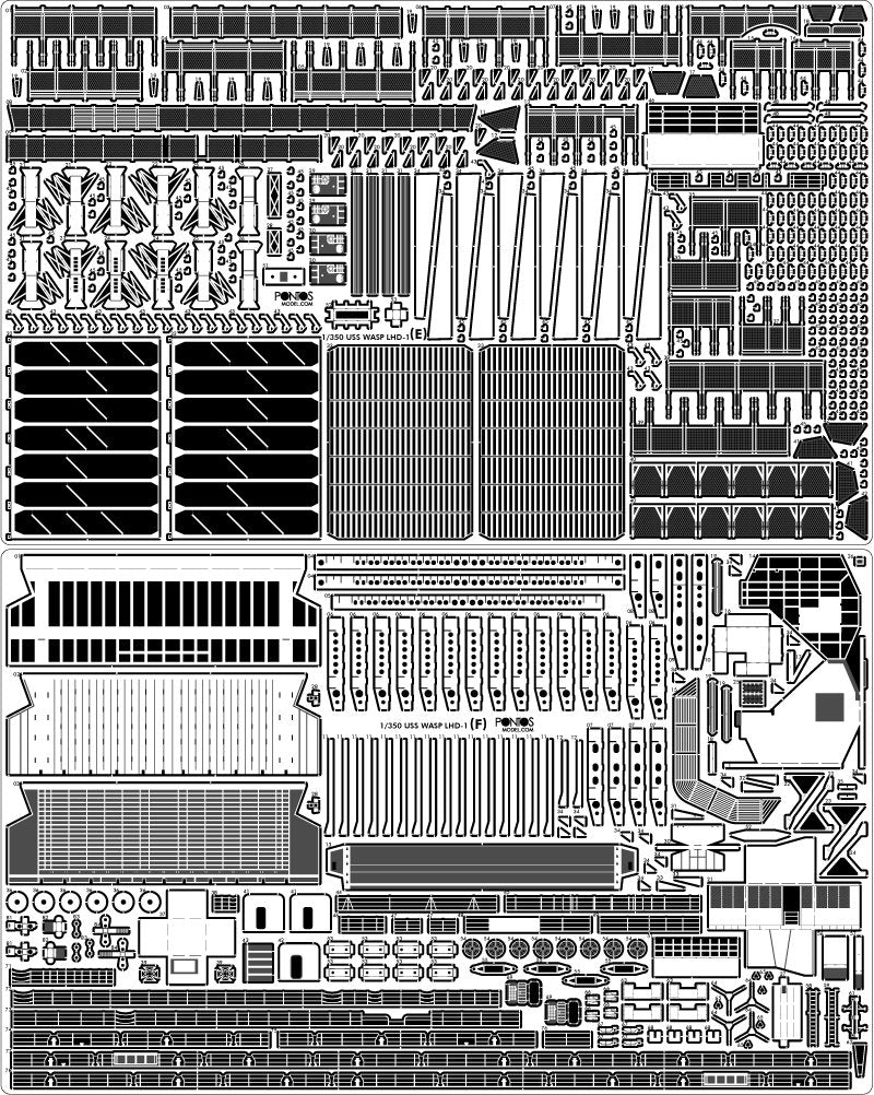 Pontos 37041F1 USS LHD-1 Wasp Detail Up Set 1/350 – immagine 17