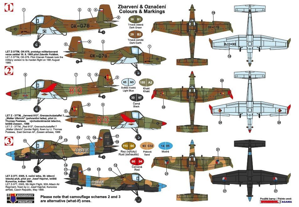 Kovozavody Prostejov KPM0146 Z-37TM Turbo Military 1/72 – Bild 2