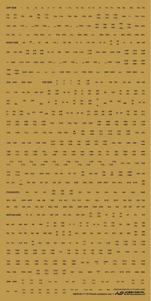 HobbyDecal ST32051V1 F-15 Panel numbers ver 1 1/32