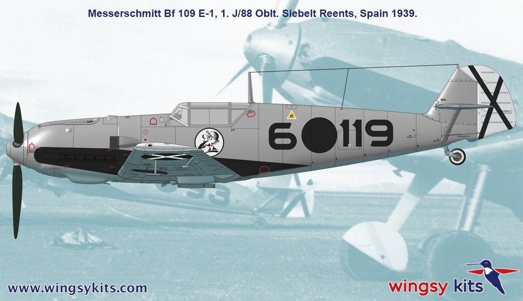 Wingsy Kits D5-09 MESSERSCHMITT Bf 109 E-1 and E-3 Legion Condor 1/48 – zdjęcie 9