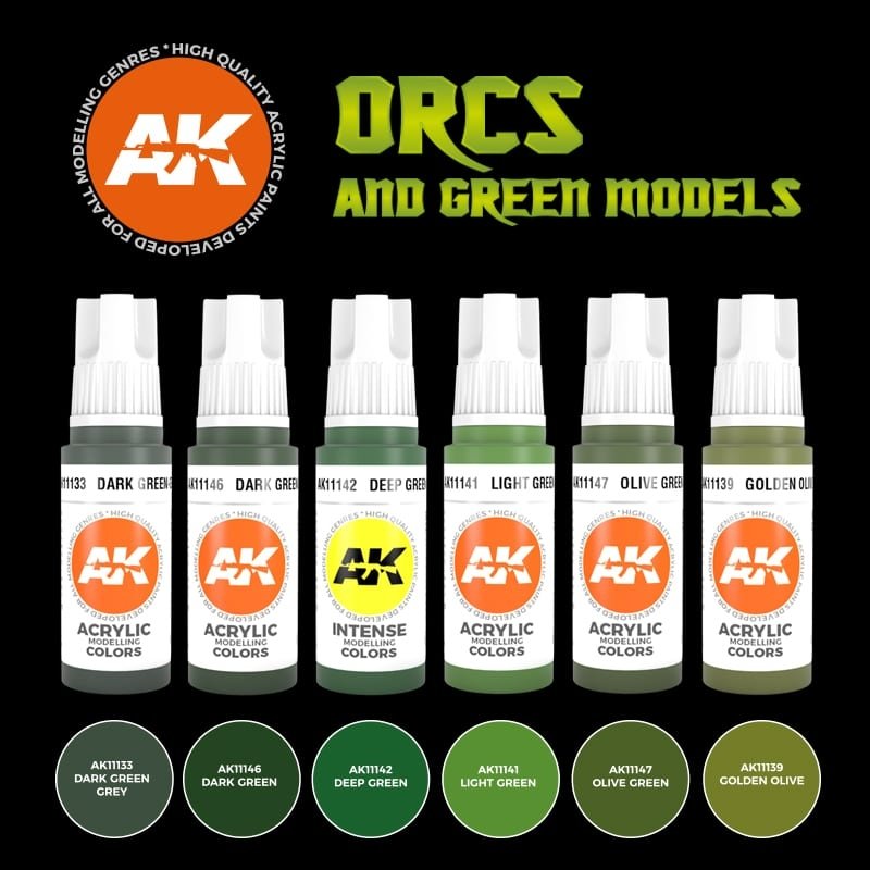 AK Interactive AK11600 3G ORCS AND GREEN MODELS – zdjęcie 2
