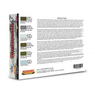 Lifecolor CS07 Acrylic paint set German Aircraft WWII Set 2 6x22ml – Bild 2