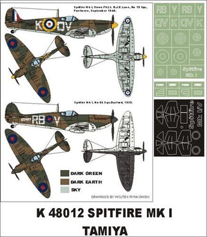 Montex K48012 Spitfire Mk I 1/48