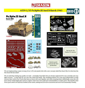Dragon 6559 Pz. Kpfw. III Ausf.N Kursk 1943 1/35 – image 2