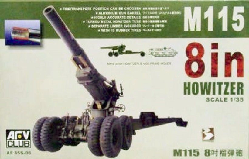 AFV Club 35S06 M115 8in Howitzer 1/35