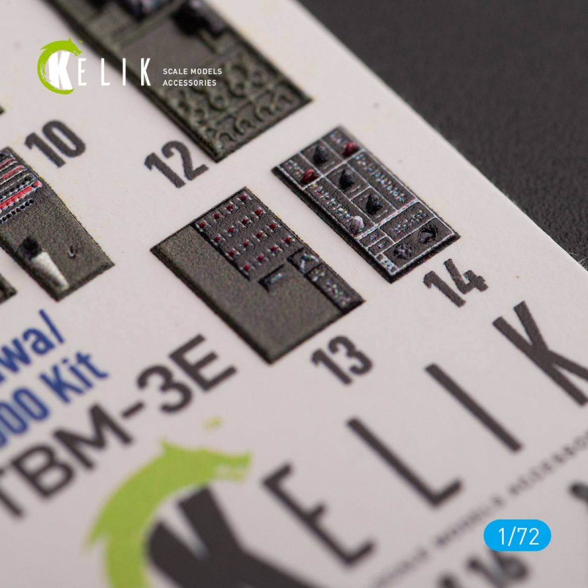 KELIK K72156 TBM-3E - interior 3D decals for Hobby 2000/Hasegawa kit 1/72 – image 3