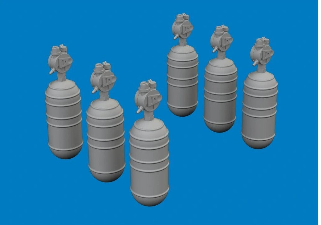 Eduard 672396 WWII USAAF oxygen cylinder A-6 1/72 – zdjęcie 2