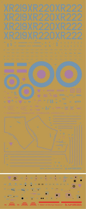 HobbyDecal ST48029V1 BAC TSR.2 Stencils ver 1 1/48