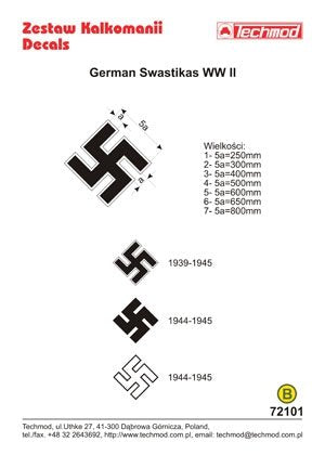 Techmod 72101 - German WWII Swastikas 1/72 – Bild 2