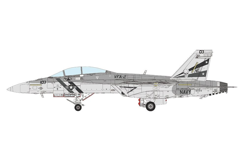 Meng LS-016 BOEING F/A-18F SUPER HORNET BOUNTY HUNTERS 1/48 – zdjęcie 14