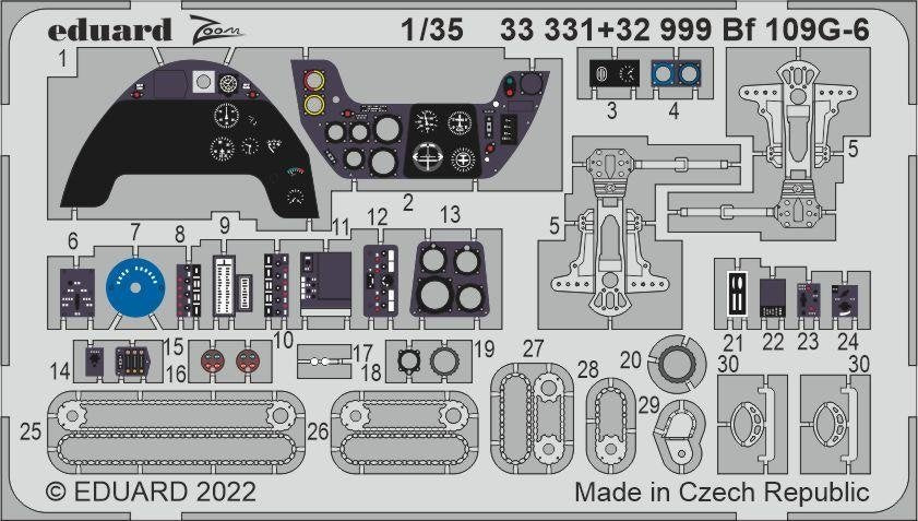 Eduard BIG33145 Bf 109G-6 BORDER MODEL 1/35 – zdjęcie 3